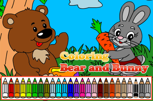 Coloring Bear and Bunny