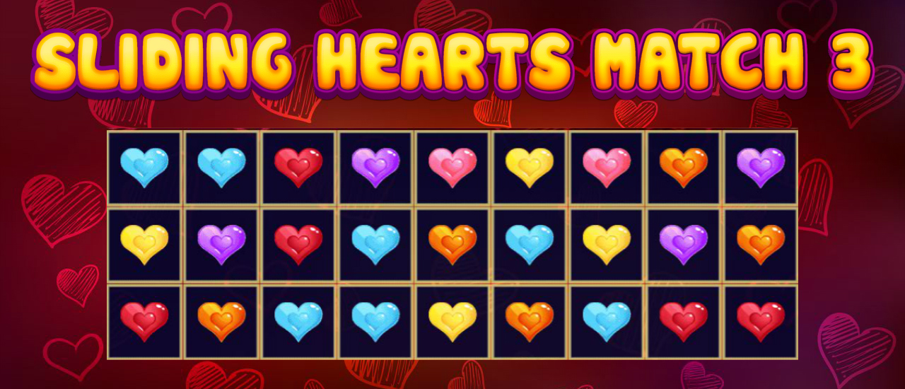 Sliding Hearts Match 3